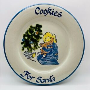 Louisville Stoneware Cookies for Santa Plate
